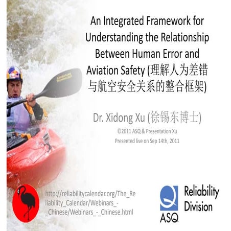 An integrated framework for understanding the relationship between human erro...