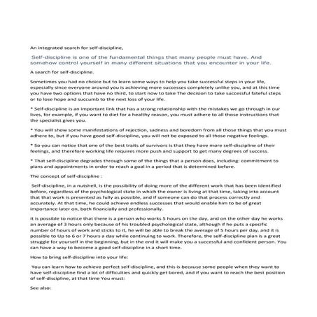 An integrated search for self