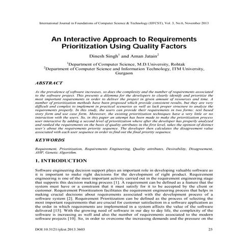 An interactive approach to requirements prioritization using quality factors