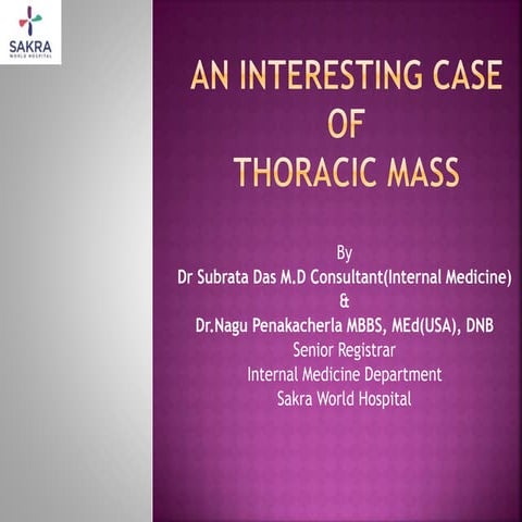 An interesting case of thoracic mass.