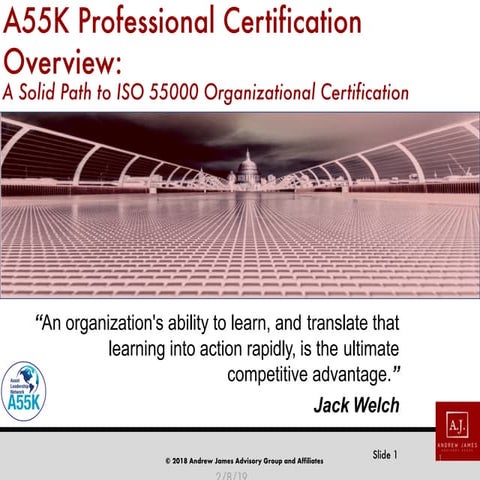 Introduction to ISO 55000 Training 