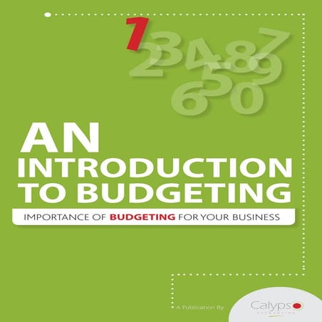 An Introduction To Business Budgeting