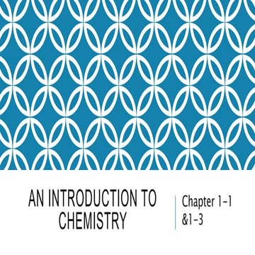 Introduction to Chemistry