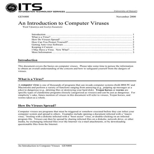 An introduction to computer viruses