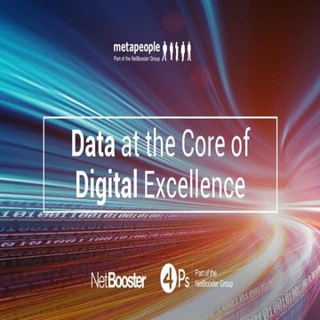 An introduction to data at the core of digital   metapeople benelux event