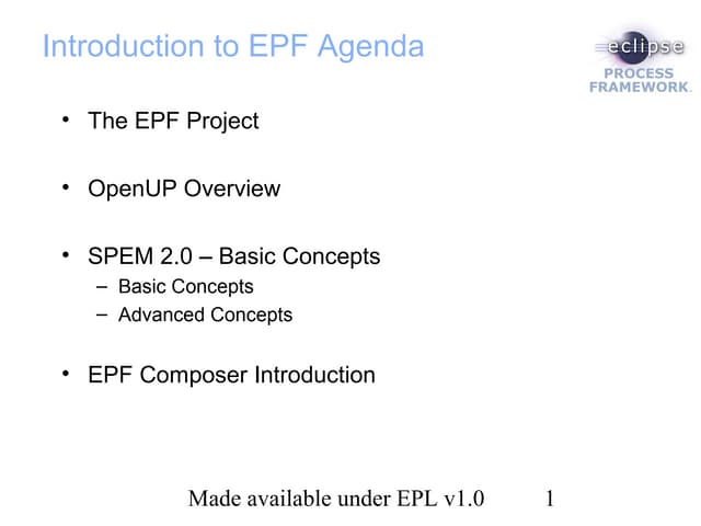 An introduction to_epf