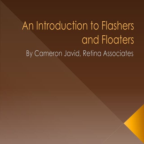 An Introduction to Flashers and Floaters | PPTX