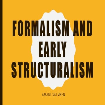 An Introduction to Formalism 