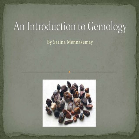 An Introduction to Gemology