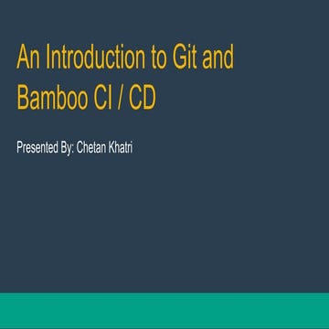An introduction to Git with Atlassian Suite