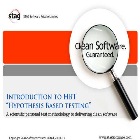 An introduction to Hypothesis Based Testing