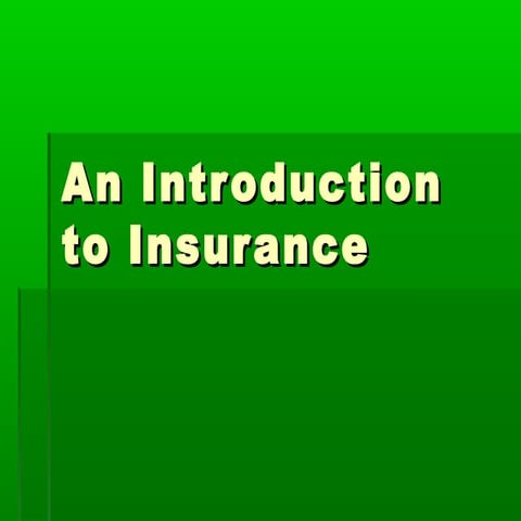 An introduction to insurance notes