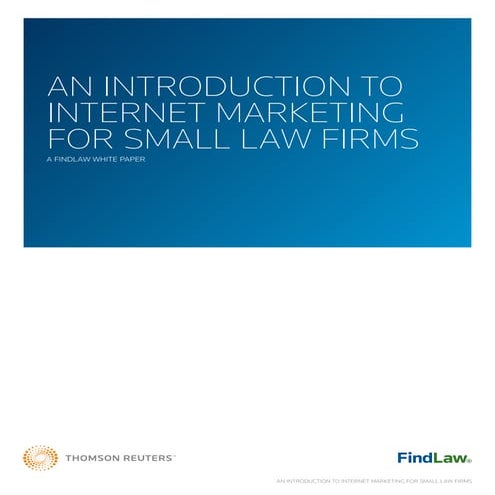 An introduction to internet marketing for small law firms