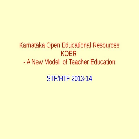 An introduction to KOER December 2013 