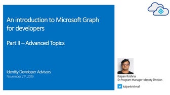 An introduction to Microsoft Graph for developers