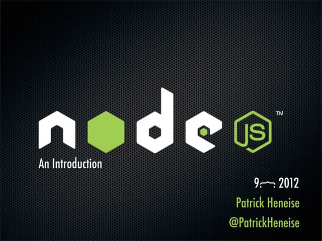Introduction to Node.js