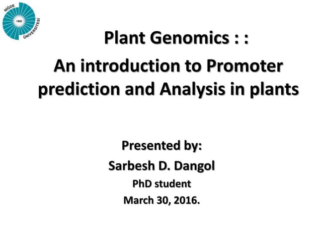An introduction to promoter prediction and analysis