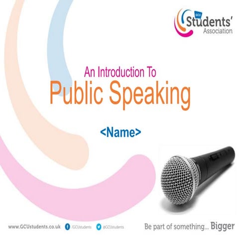 Public speaking introduction 