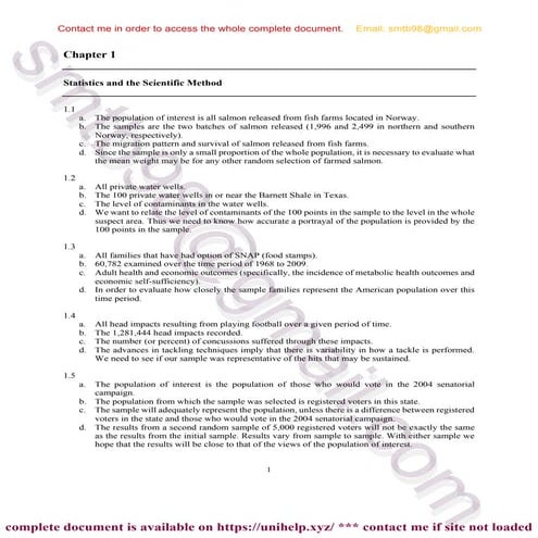 Comprehensive Guide and Solutions for Exercises in An Introduction to Statist...