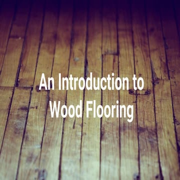 Engineered wood floor | PPTX