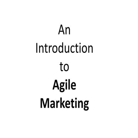 An introduction to agile for marketing