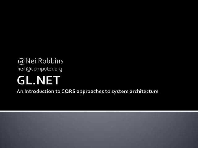 An Introduction To CQRS
