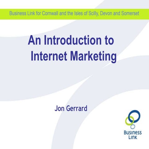An intro to internet marketing
