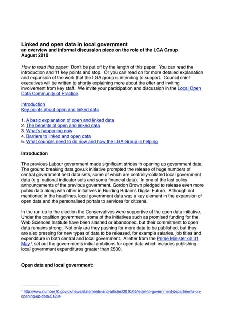 An intro to linked and open local gov data
