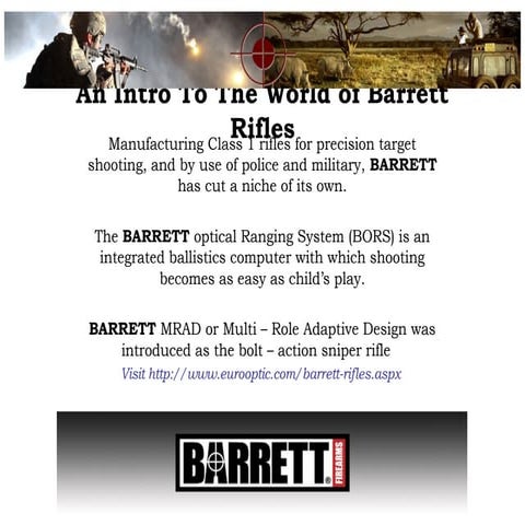 An Intro to the World of Barrett Rifles