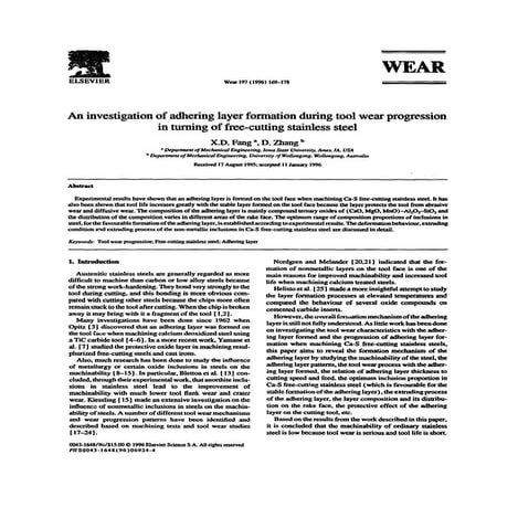 An investigation of adhering layer formation during tool wear progression in ...