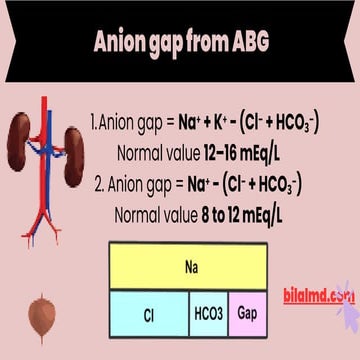 Anion Gap from ABG | Formula With and Without Potassium | BILALMD.COM