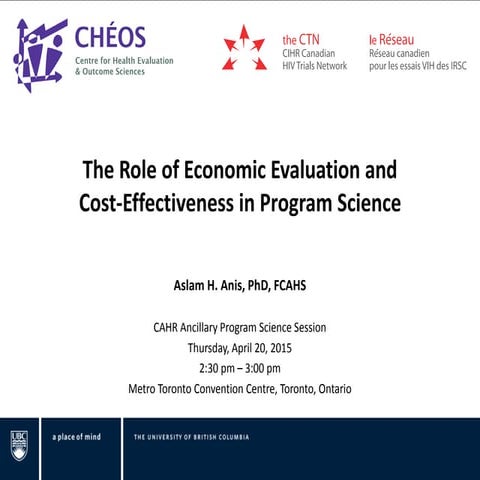 The Role of Economic Evaluation and Cost-Effectiveness in Program Science