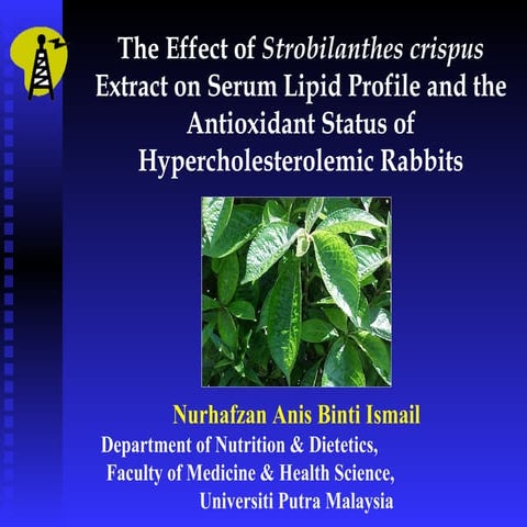 M.Sc. VIVA UPM - NURHAFZAN ANIS ISMAIL