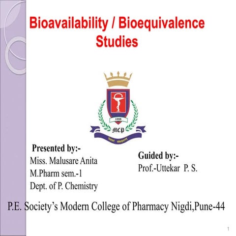 Anita bioavailability seminar