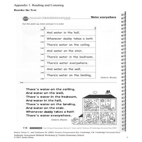 Authentic Assessment (多元評量) Methods Workshop Appendices (12/6/2013)