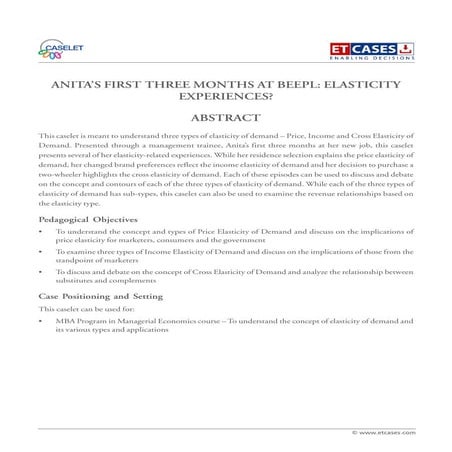 Anita’s First Three Months at BEEPL: Elasticity Experiences?