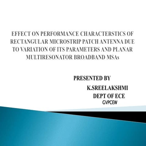 Basics of Patch antenna