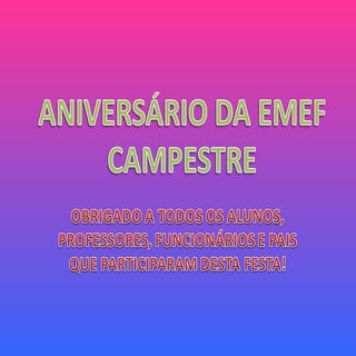 Aniver da escola