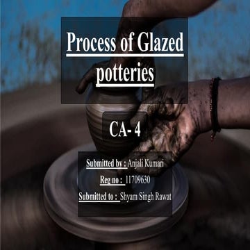 Glazing pottery