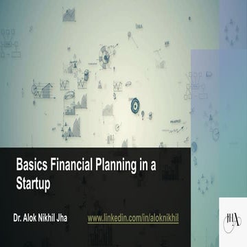 Basics of Financial Planning in a Startup
