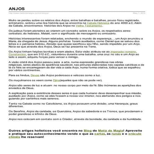 A Hierarquia Dos Anjos | DOC