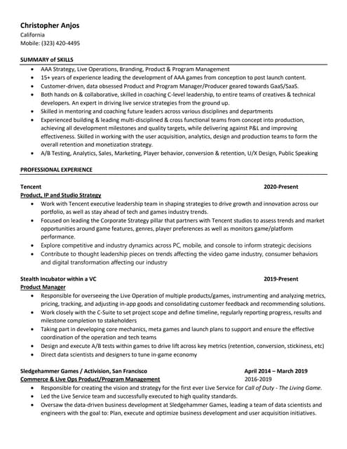 Resume