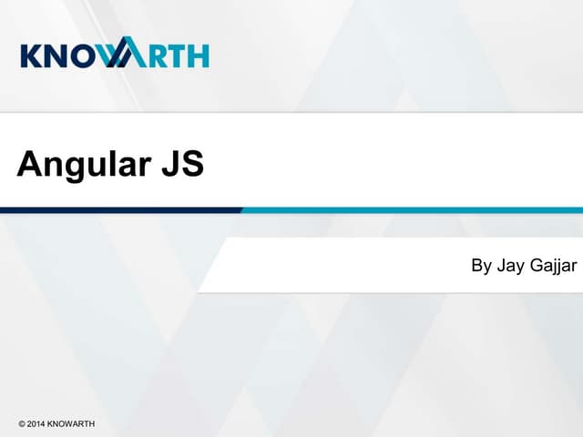 Angular JS - KNOWARTH