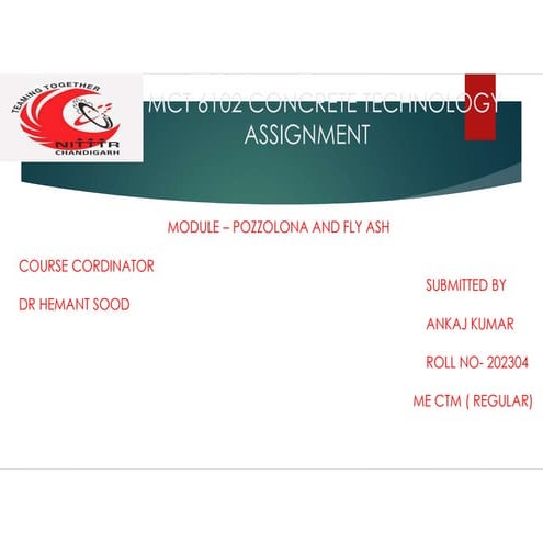 pozzolanic and flyash