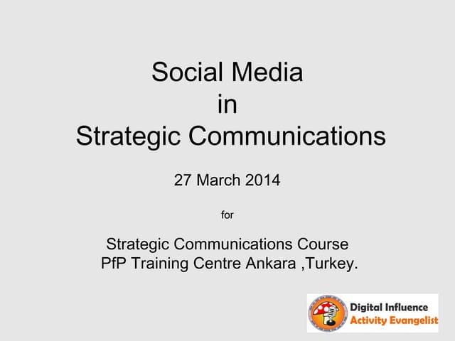 Turkish PfP Social Media and STRATCOM