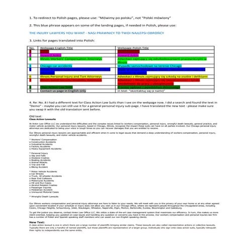 Ankin law webpage info for polish links