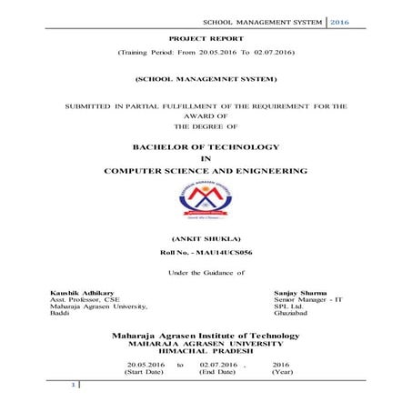 school billing system report