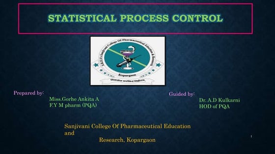 Statistical process control | PPT