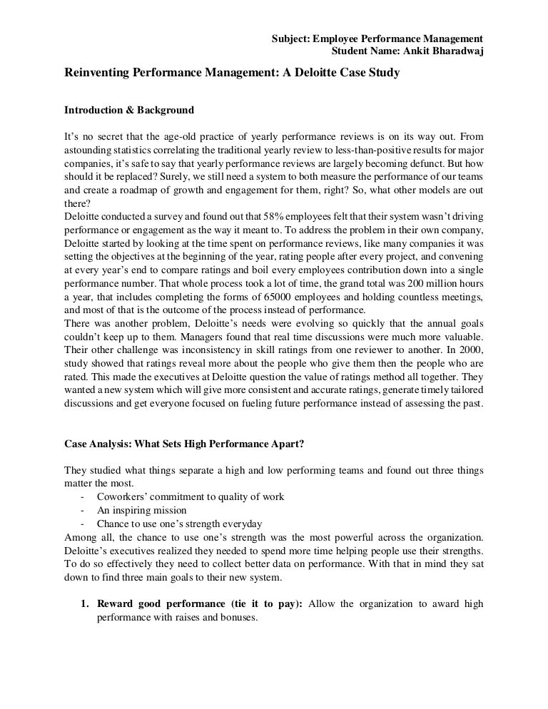 Deloitte case study tips image