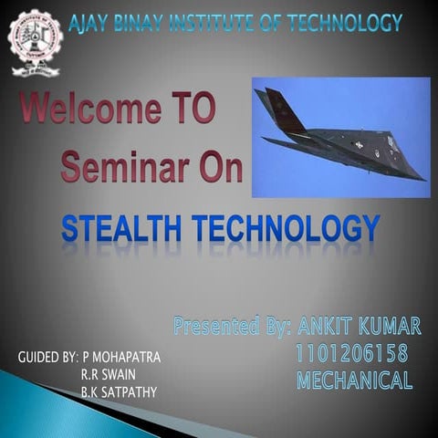 Stealth Technology by Ankit ppt